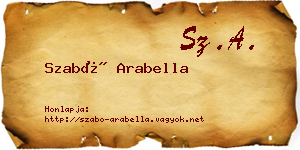Szabó Arabella névjegykártya